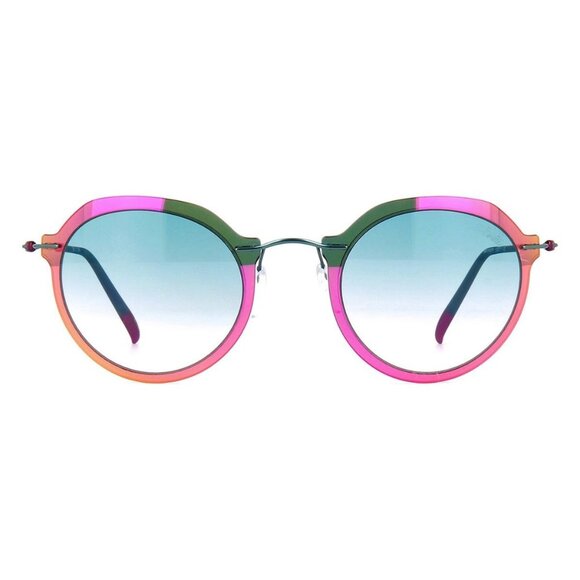 A0923Z New SILHOUETTE Infinity Collection Blue Round 8695/75 5040 Sunglasses Wom - Picture 2 of 4